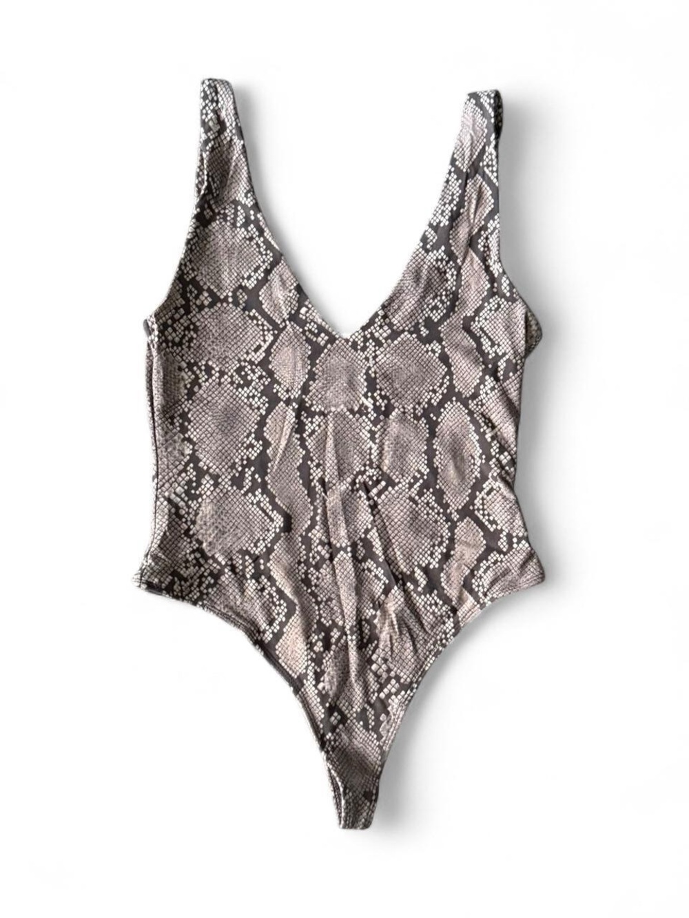 Babaton Snake Print Bodysuit